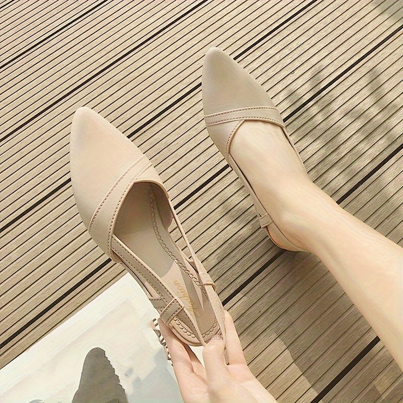 Casual Pointed Toe Lace-up Shoes, Plastic Jelly Work Shoes with Soft Sole