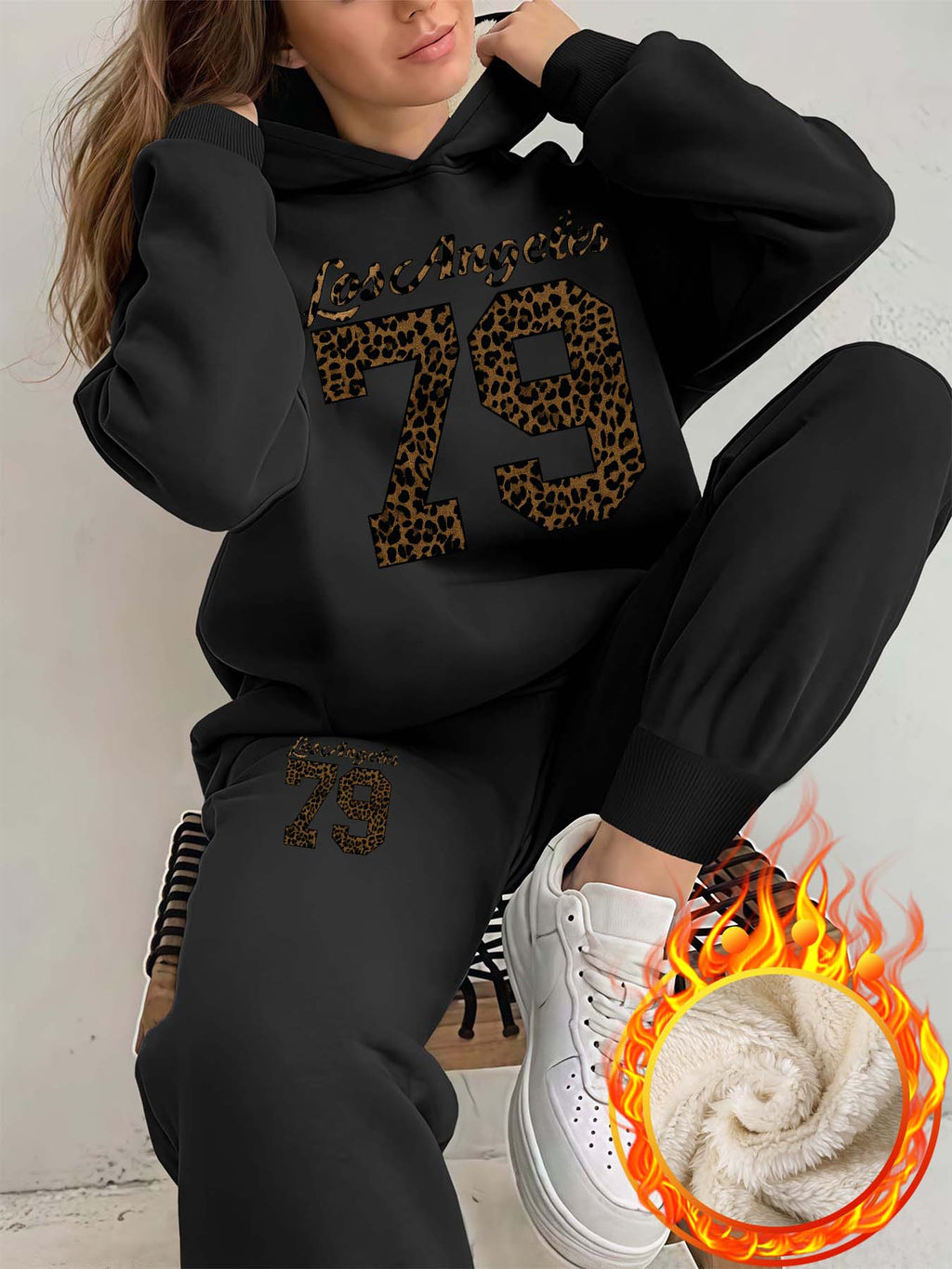 European and American Autumn/Winter New Casual Women's Leopard Print