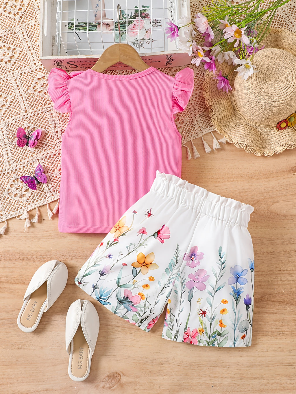 Two-Piece Girls' Shorts Set