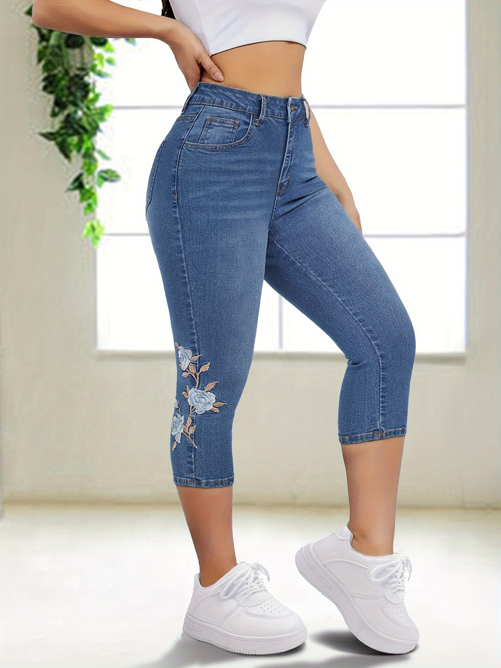 Women's High-Stretch Skinny Jeans Short