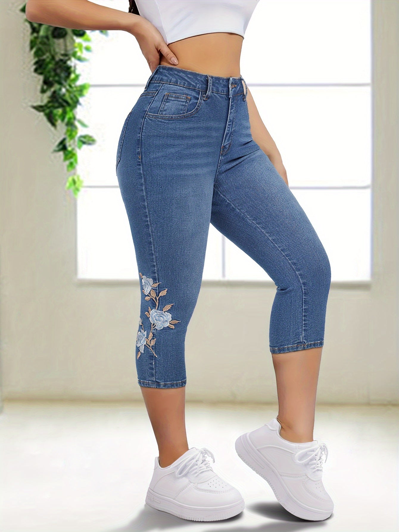 Women's High-Stretch Skinny Jeans Short